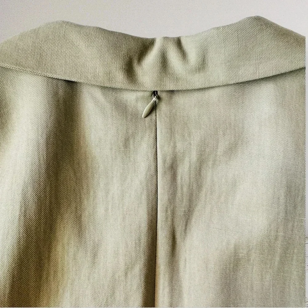 NEW PARTOW Adler Khaki Flap Pocket Trench Dress
